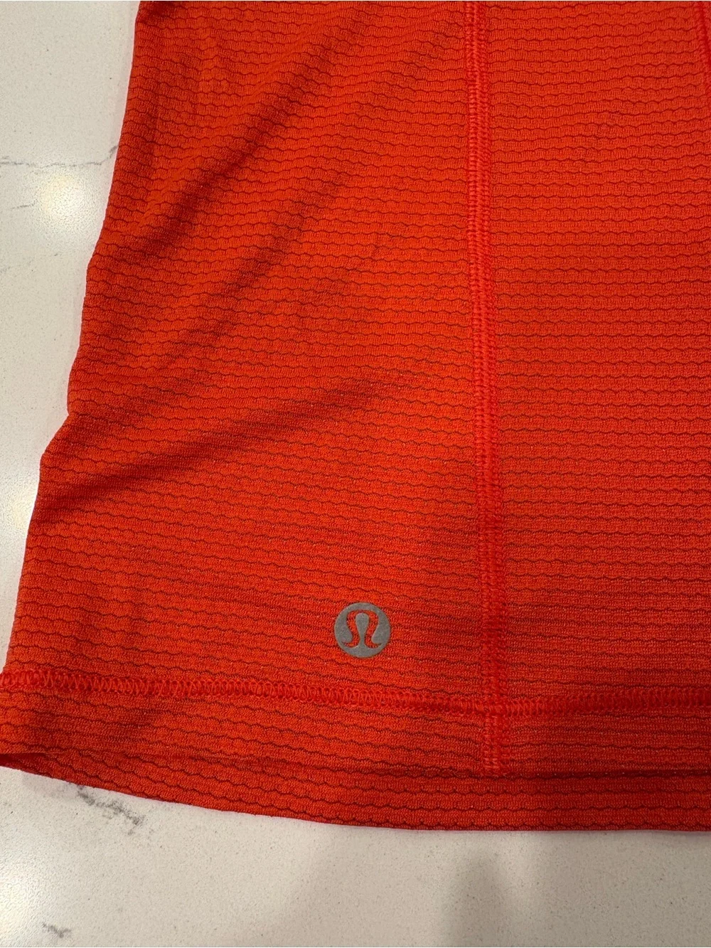 Lululemon Women’s Orange Racerback Tank Top - Lightweight Women's Activewear-sz6